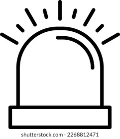 Diseño de iconos de la línea Siren