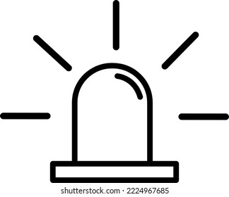 siren medical symbol on white background..eps