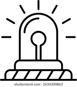 Siren novo criativo ícone design vetor