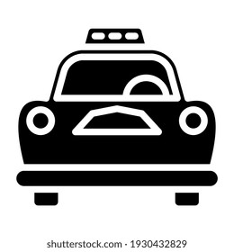 Siren on vehicle denoting cop car icon