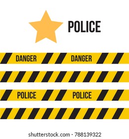 Siren set. Police flasher or ambulance flasher. Siren police light vector