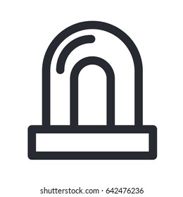 siren thin line icon