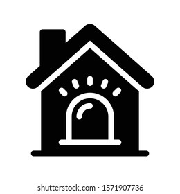 siren vector glyph flat icon 