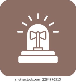 Icono vector sirena. Se puede usar para imprimir, móviles y aplicaciones web.