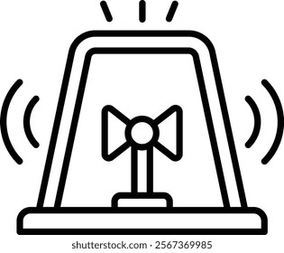 Siren vector icon. Can be used for printing, mobile and web applications.