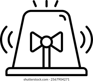 Siren vector icon. Can be used for printing, mobile and web applications.