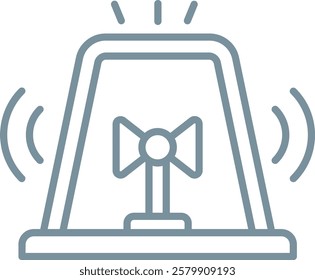 Siren vector icon. Can be used for printing, mobile and web applications.