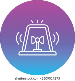Siren vector icon. Can be used for printing, mobile and web applications.