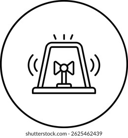 Siren vector icon. Can be used for printing, mobile and web applications.