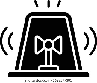 Siren vector icon. Can be used for printing, mobile and web applications.