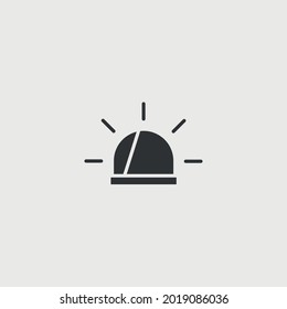 siren vector icon fire fighter ambulance police emergency icon