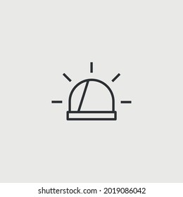 siren vector icon fire fighter ambulance police emergency icon