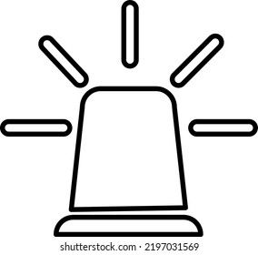siren vector icon illustration on white background..eps
