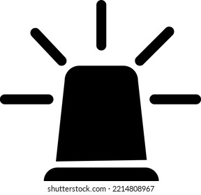 ilustración de icono del vector sirena en fondo blanco..eps
