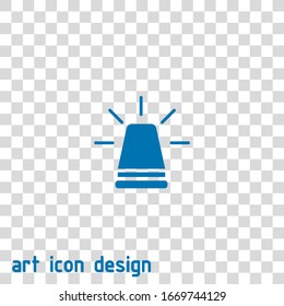 siren vector icon on white background