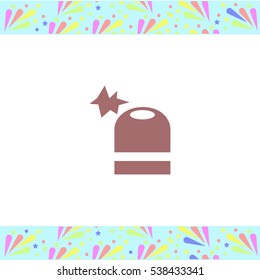 Siren vector icon on white background. Isolated illustration. Business picture.