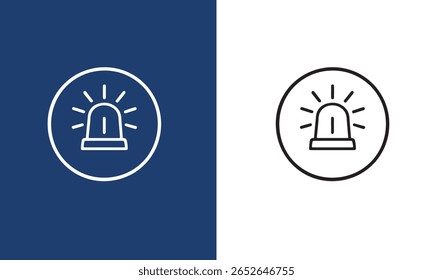 Conjunto de iconos de Vector de sirena en negro