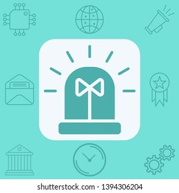 Siren vector icon sign symbol