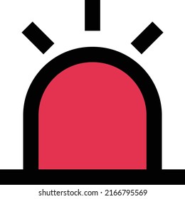 Siren Vector illustration on a transparent background.Premium quality symmbols.Stroke vector icon for concept and graphic design.