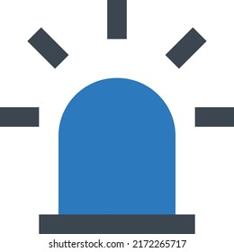 Siren Vector illustration on a transparent background.Premium quality symbols.Glyphs vector icon for concept and graphic design.