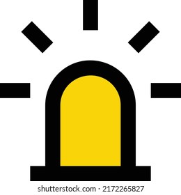 Ilustración de Siren Vector en un fondo transparente.Símbolos de calidad premium.Icono vectorial de trazo para el concepto y el diseño gráfico.