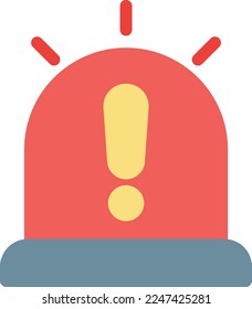 Sirene Vektorgrafik auf transparentem Hintergrund. Hochwertige Symbole. Zeilenfarbige Vektorsymbole für Konzept und Grafikdesign. 
