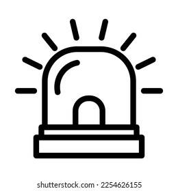 Diseño de iconos de la línea del vector Siren