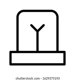 siren vector thin line icon