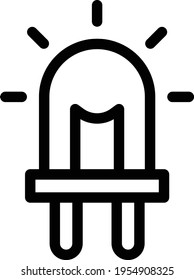 siren vector thin line icon