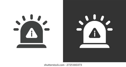 Symbol für Sirenenerinnerung. Symbol für durchgezogene Glyphenserie