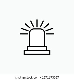 Sirene Icon. Emergency Light Element Illustration As A Simple Vector Sign & Trendy Symbol for Design and Websites, Presentation or Mobile Application.