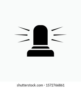Sirene Icon. Emergency Light Element Illustration As A Simple Vector Sign & Trendy Symbol for Design and Websites, Presentation or Mobile Application.