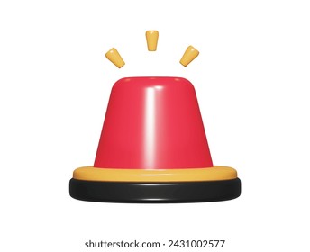 Sirens icon 3d render illustration