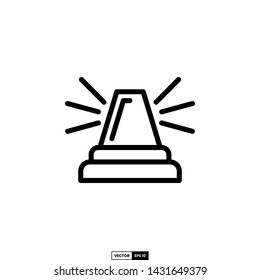 Sirens icon, design inspiration vector template for web design or mobile app