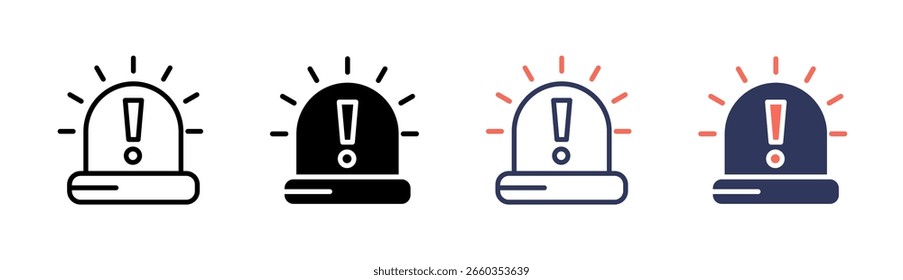 Sirine Icon Element para diseño y Vector