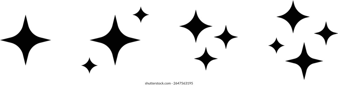 Ícone do Sirius Vetor. Estrela, símbolo Brilho. Estrelas cintilantes. Ilustração vetorial