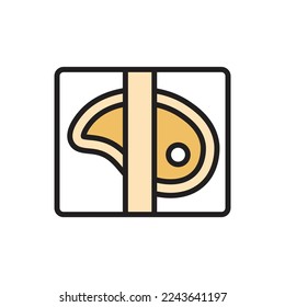 Sirloin Meat Icon Vector Illustration