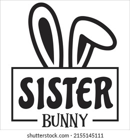 sister bunny design  bunny  eps