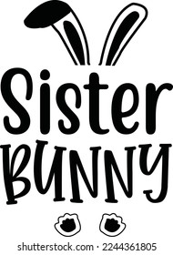 Sister Bunny For eps File