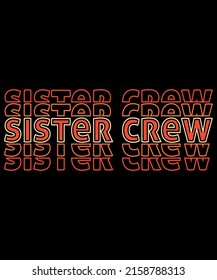 Sister Crew Shirts, Sibling Crew Shirts, Cute Sister T-shirts