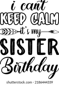 Sister day svg T-shirt Design For Print