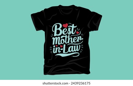 sister in law typography tshirt design