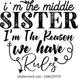 Sister Svg Design For Print