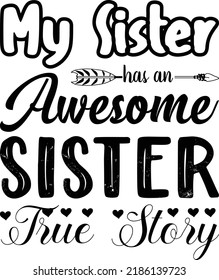 Sister Svg Design For Print