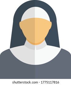 sister vector flat color icon 