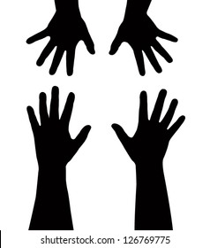sister's hands vector