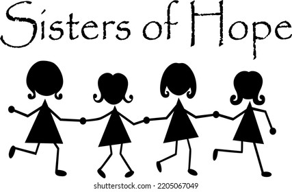 Schwestern des Hope Designs - Vektorgrafik