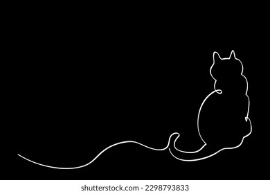 sit back pose simple vector sketch single one or continuous line
