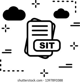 SIT  File Format Icon  For Your Project
