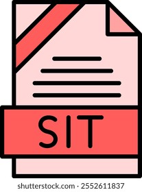 SIT Filled Style Icon Design